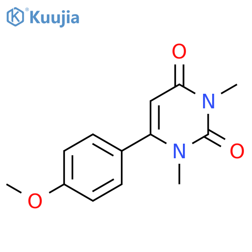 6-(4-Methoxyphenyl)-1,3-dimethylpyrimidine-2,4(1H,3H)-dione structure