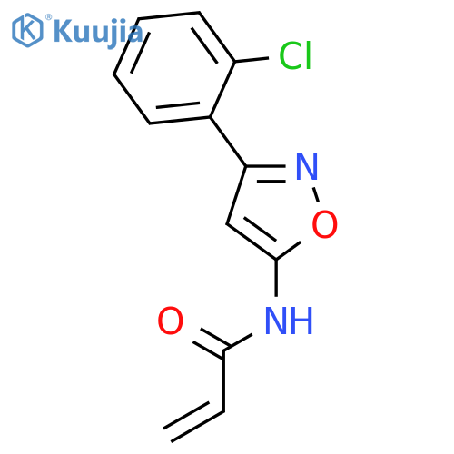 N-3-(2-chlorophenyl)-1,2-oxazol-5-ylprop-2-enamide structure