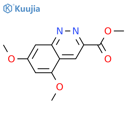 methyl 5,7-dimethoxycinnoline-3-carboxylate structure