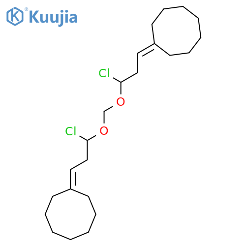 Cyclooctane, 1,1'-[methylenebis[oxy(3-chloropropylidene)]]bis- structure