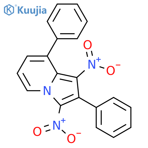 Indolizine, 1,3-dinitro-2,8-diphenyl- structure