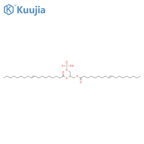 9-Octadecenoicacid (9Z)-, 1-[(sulfooxy)methyl]-1,2-ethanediyl ester(9CI) structure