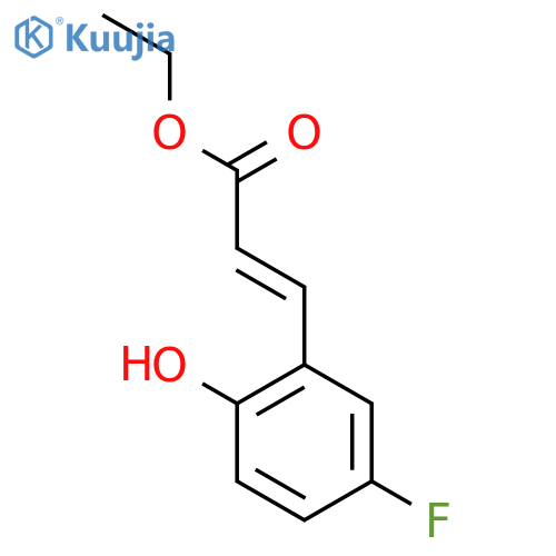 (E)-Ethyl 3-(5-fluoro-2-hydroxyphenyl)acrylate structure