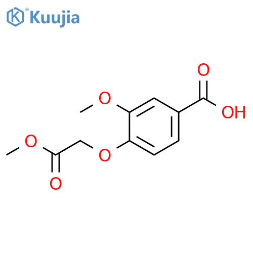 3-methoxy-4-(2-methoxy-2-oxoethoxy)benzoic acid structure