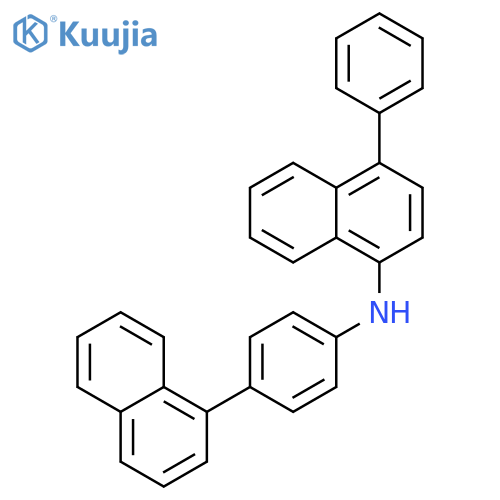 1-Naphthalenamine, N-[4-(1-naphthalenyl)phenyl]-4-phenyl- structure
