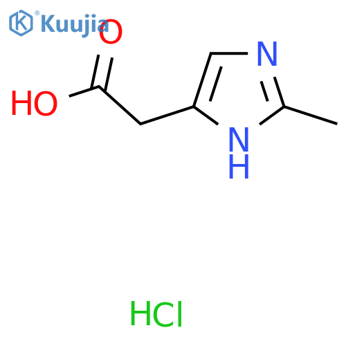 2-(2-methyl-1H-imidazol-4-yl)acetic acid hydrochloride structure