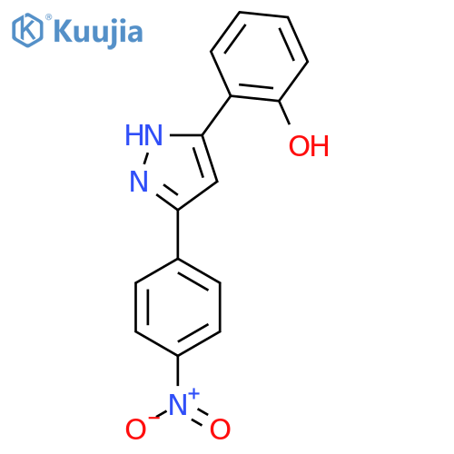 Phenol, 2-[5-(4-nitrophenyl)-1H-pyrazol-3-yl]- structure