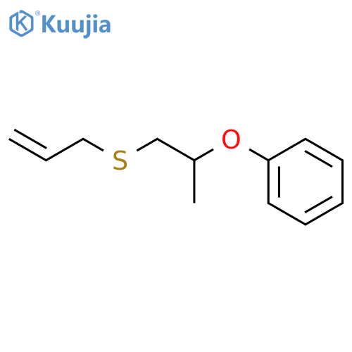 Benzene, [1-methyl-2-(2-propenylthio)ethoxy]- structure