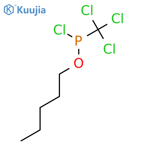 Phosphonochloridous acid, (trichloromethyl)-, pentyl ester structure