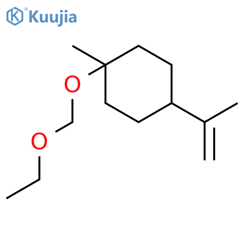 Cyclohexane, 1-(ethoxymethoxy)-1-methyl-4-(1-methylethenyl)- structure