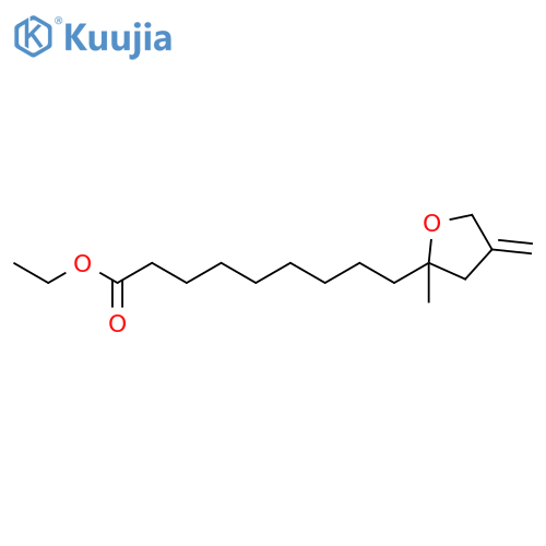 2-Furannonanoic acid, tetrahydro-2-methyl-4-methylene-, ethyl ester structure