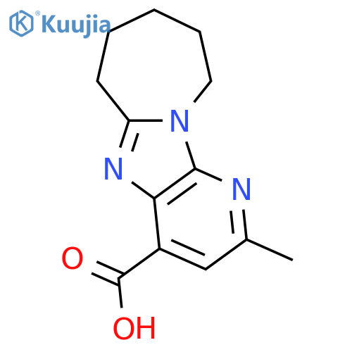 4-Methyl-1,3,8-triazatricyclo7.5.0.0,2,7tetradeca-2,4,6,8-tetraene-6-carboxylic Acid structure