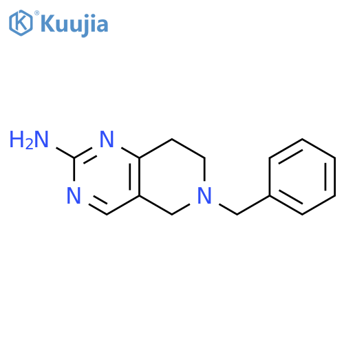 6-benzyl-5H,6H,7H,8H-pyrido4,3-dpyrimidin-2-amine structure