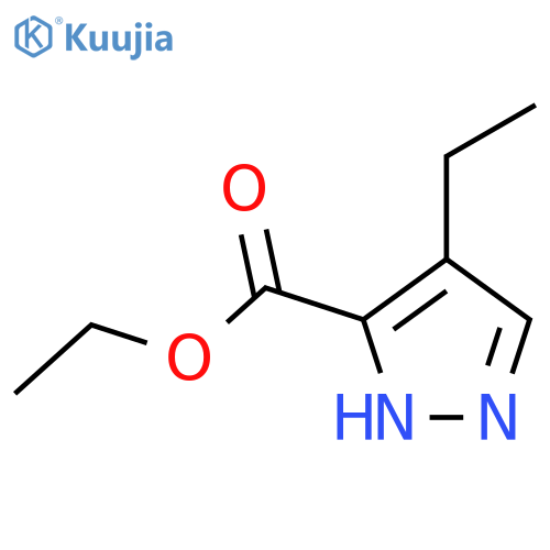4-ethyl-1H-Pyrazole-3-carboxylic acid ethyl ester structure
