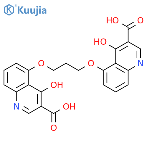 3-Quinolinecarboxylic acid, 5,5'-[1,3-propanediylbis(oxy)]bis[4-hydroxy- structure