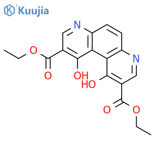 4,7-Phenanthroline-2,9-dicarboxylic acid, 1,10-dihydroxy-, diethyl ester structure
