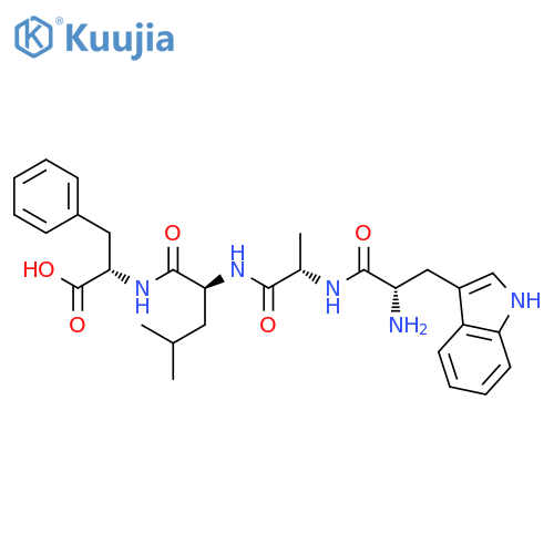 L-Phenylalanine, N-[N-(N-L-tryptophyl-L-alanyl)-L-leucyl]- structure