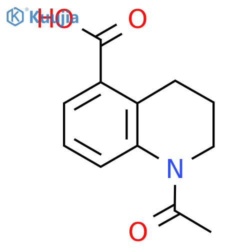 1-Acetyl-1,2,3,4-tetrahydroquinoline-5-carboxylic acid structure