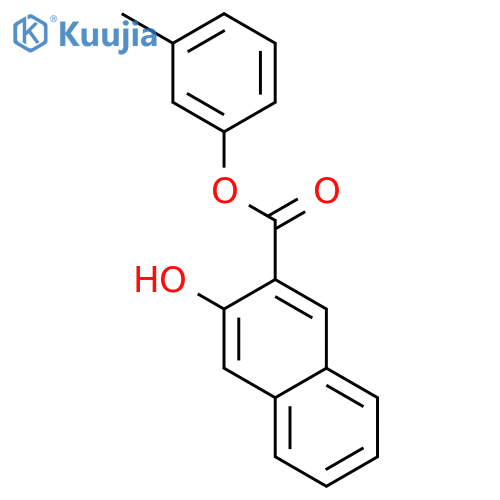 2-Naphthalenecarboxylic acid, 3-hydroxy-, 3-methylphenyl ester structure