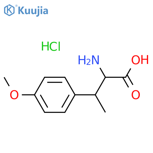 2-Amino-3-(4-methoxy-phenyl)-butyric acid hydrochloride structure