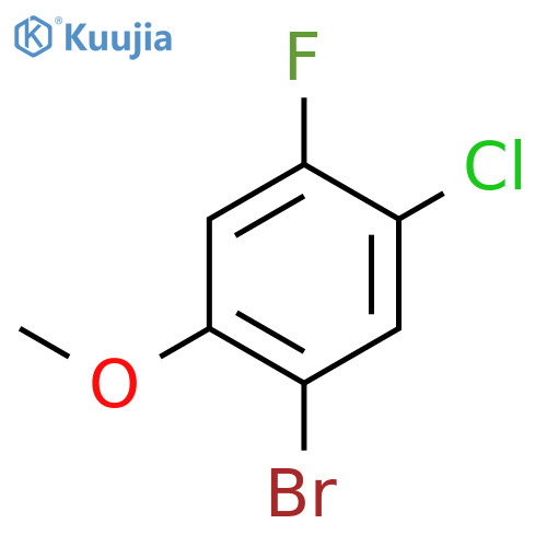 1-Bromo-5-chloro-4-fluoro-2-methoxybenzene structure