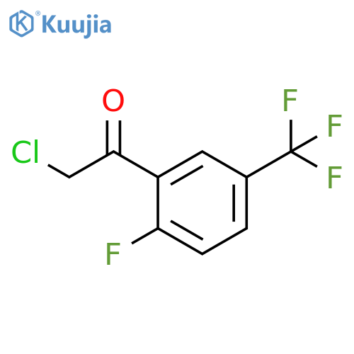 2-chloro-1-2-fluoro-5-(trifluoromethyl)phenylethan-1-one structure