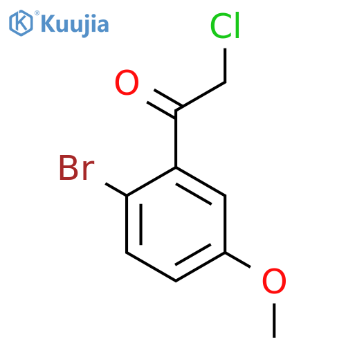 1-(2-bromo-5-methoxyphenyl)-2-chloroethan-1-one structure