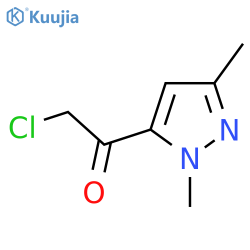 2-chloro-1-(1,3-dimethyl-1H-pyrazol-5-yl)ethan-1-one structure