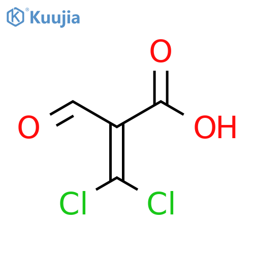 3,3-Dichloro-2-formyl-2-propenoic acid structure