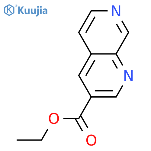 Ethyl 1,7-naphthyridine-3-carboxylate structure