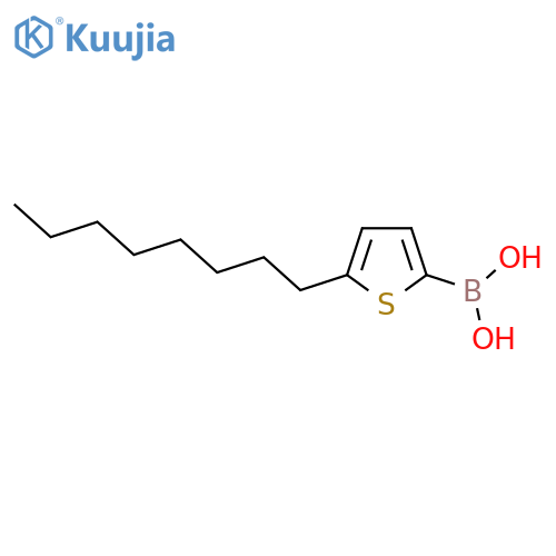 5-n-Octylthiophene-2-boronic acid structure