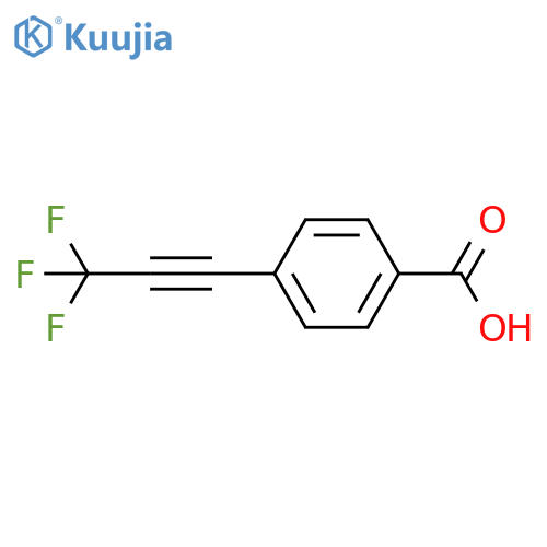 4-(trifluoroprop-1-yn-1-yl)benzoic acid structure