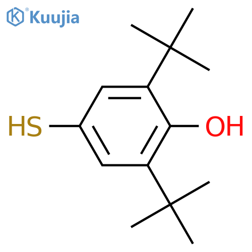 4-Mercapto-2,6-di-tert-butylphenol structure