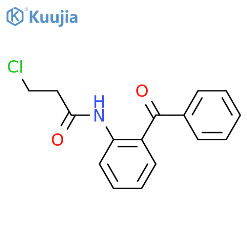 N-(2-Benzoylphenyl)-3-chloropropanamide structure