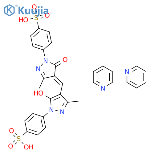 4-[4,5-dihydro-4-[[5-hydroxy-3-methyl-1-(4-sulphophenyl)-1H-pyrazol-4-yl]methylene]-3-methyl-5-oxo-1H-pyrazol-1-yl]benzenesulphonic acid, compound with pyridine (1:2) structure
