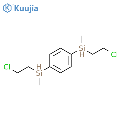 Silane, 1,4-phenylenebis[chloroethylmethyl- structure