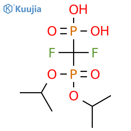 Phosphonic acid, [[bis(1-methylethoxy)phosphinyl]difluoromethyl]- structure