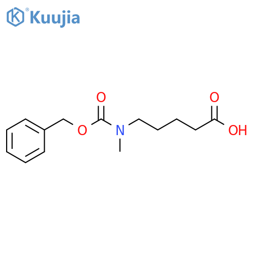 Pentanoic acid, 5-[methyl[(phenylmethoxy)carbonyl]amino]- structure