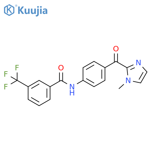 Benzamide, N-[4-[(1-methyl-1H-imidazol-2-yl)carbonyl]phenyl]-3-(trifluoromethyl)- structure