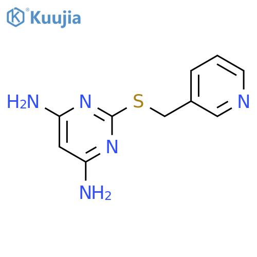 2-(Pyridin-3-ylmethylsulfanyl)-pyrimidine-4,6-diamine structure