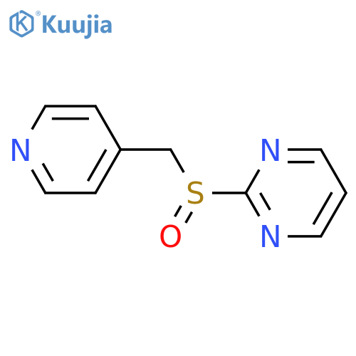 Pyrimidine, 2-[(4-pyridinylmethyl)sulfinyl]- structure