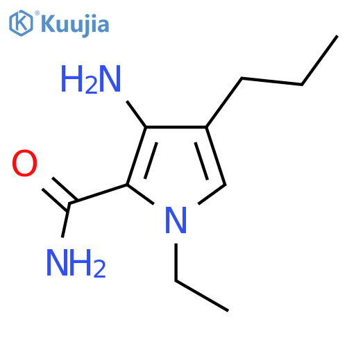 3-Amino-1-ethyl-4-propylpyrrole-2-carboxamide structure