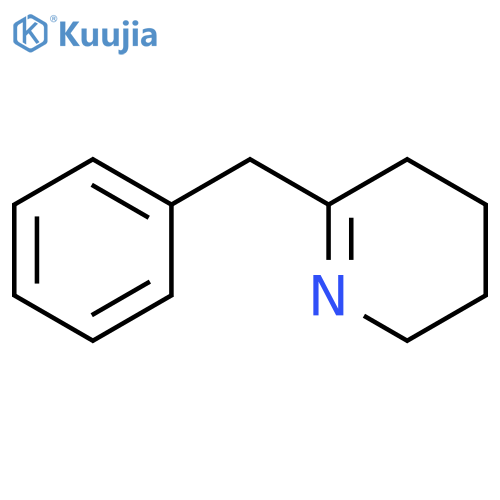 Pyridine, 2,3,4,5-tetrahydro-6-(phenylmethyl)- structure
