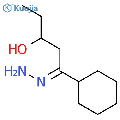 1-Pentanone, 1-cyclohexyl-3-hydroxy-, hydrazone structure