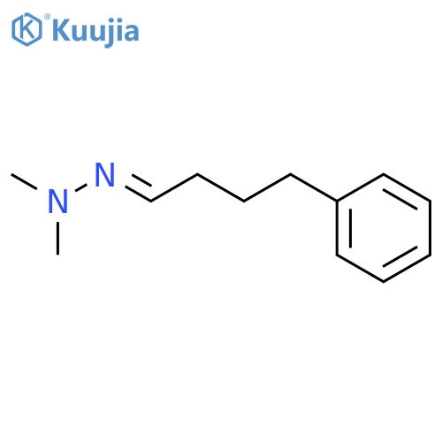 Benzenebutanal, dimethylhydrazone structure