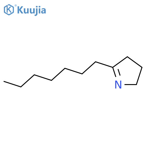 2H-Pyrrole, 5-heptyl-3,4-dihydro- structure