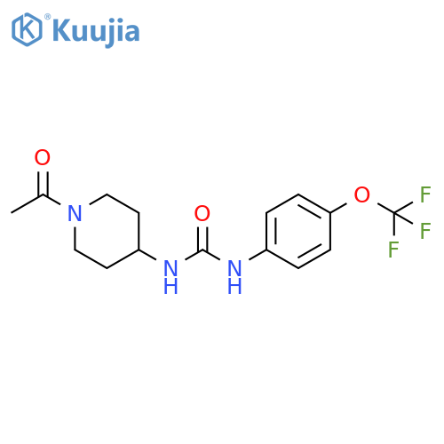 3-(1-acetylpiperidin-4-yl)-1-4-(trifluoromethoxy)phenylurea structure