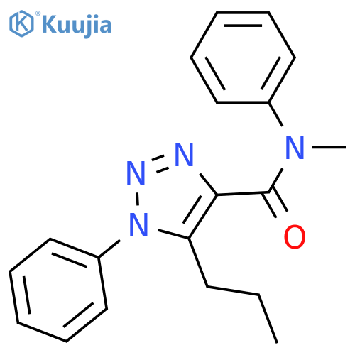 N-methyl-N,1-diphenyl-5-propyl-1H-1,2,3-triazole-4-carboxamide structure