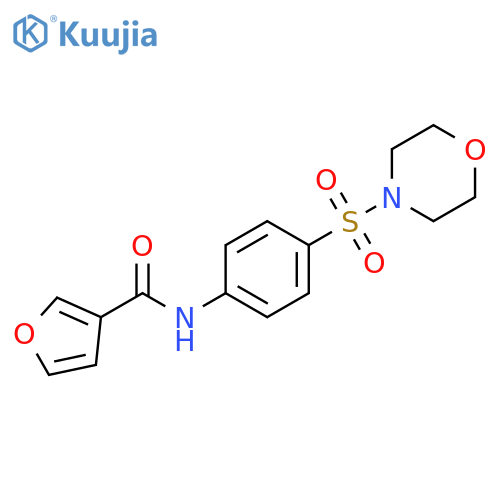N-4-(morpholine-4-sulfonyl)phenylfuran-3-carboxamide structure