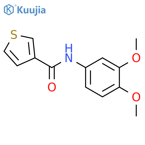 N-(3,4-dimethoxyphenyl)thiophene-3-carboxamide structure